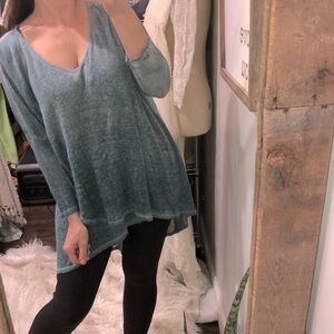 Pete & Greta tunic top linen size xsmall oversized